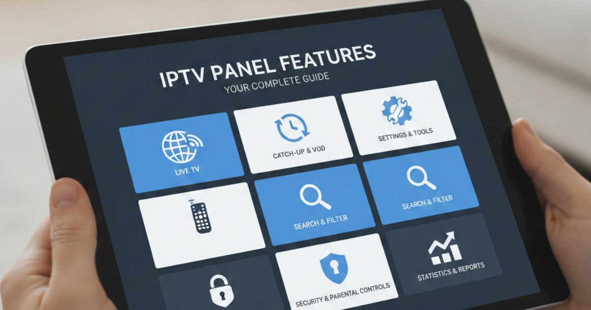 IPTV panel features guide