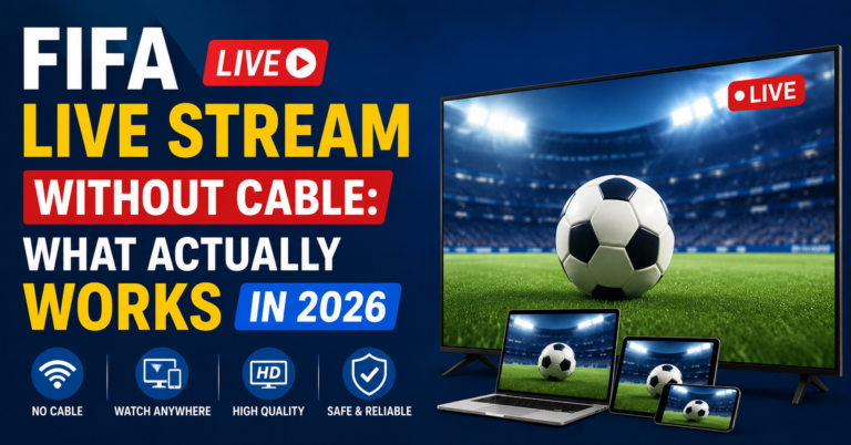 FIFA live stream without cable