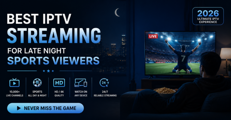 IPTV streaming for late night sports viewers