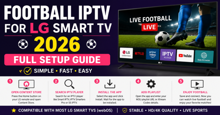Football IPTV For LG Smart TV